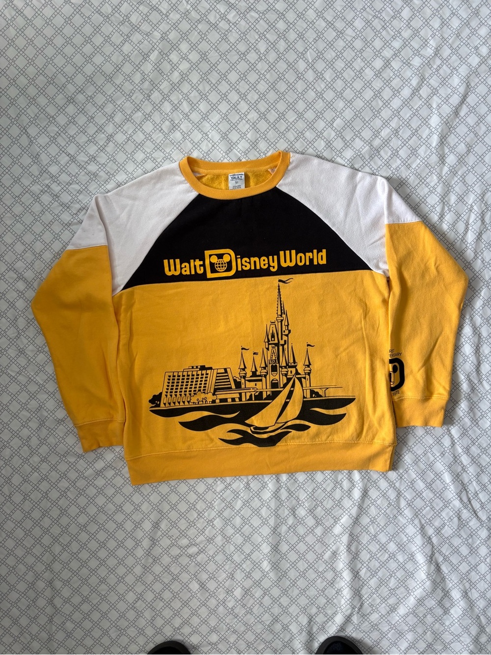 Retro Disney Yellow & Black Sweatshirt